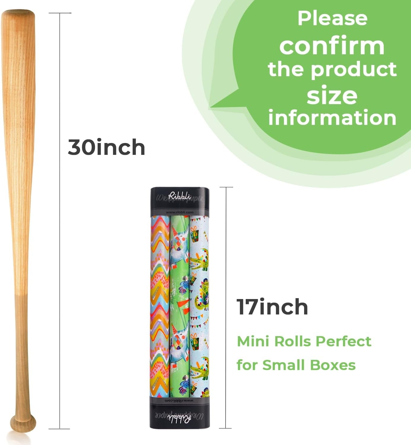 Ribbli Dinosaur Birthday Wrapping Paper 3 Rolls Happy Birthday Dinosaur Balloon Printed Wrapping Paper for Boys- Mini Roll 17 inch x 120 inch(10feet) Per Roll(Jungle Green)
