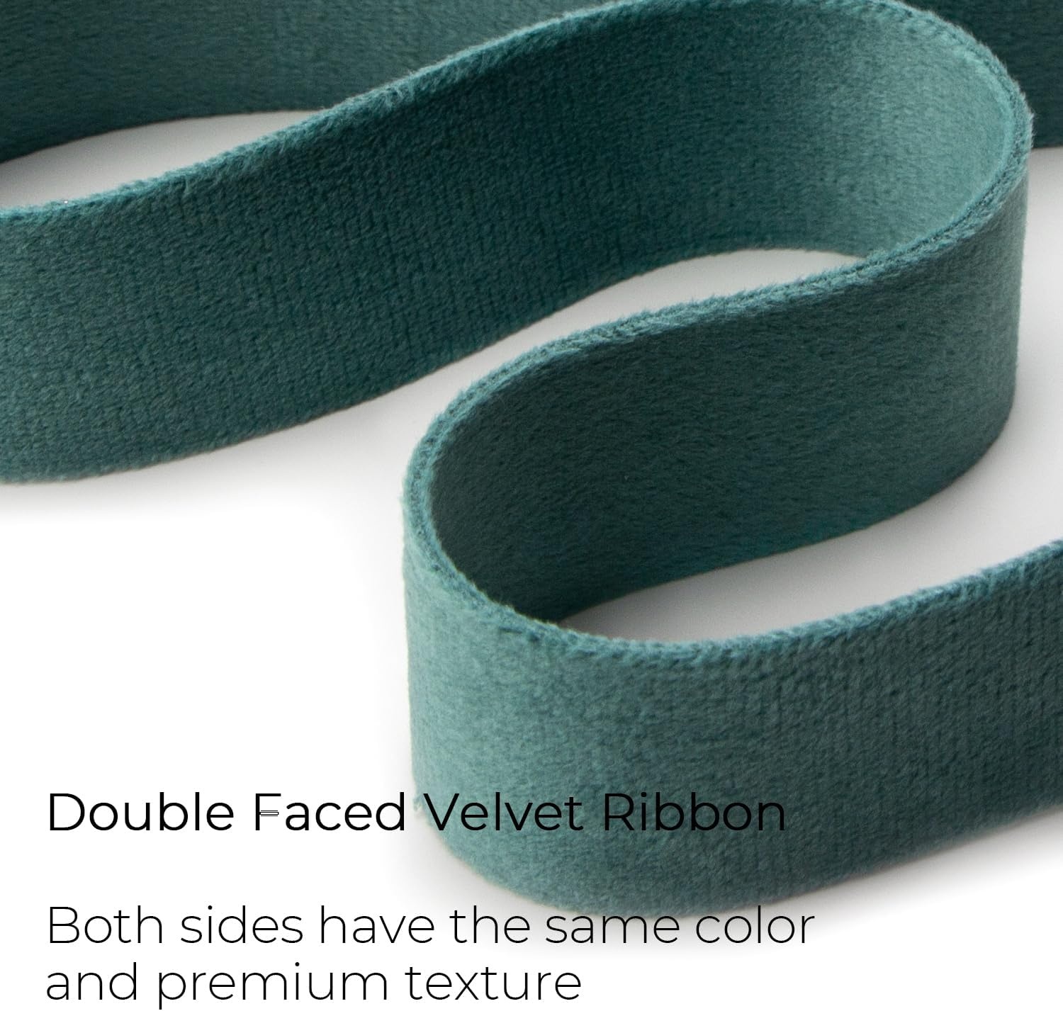 Ribbli Antique Gold Velvet Ribbon Double Faced 1 Inch 10-Yard Spool Gold Ribbon Use for Christmas Tree Ornaments Gift Wrapping Wreath Decoration Wedding Boutonnieres(Dusty Green)