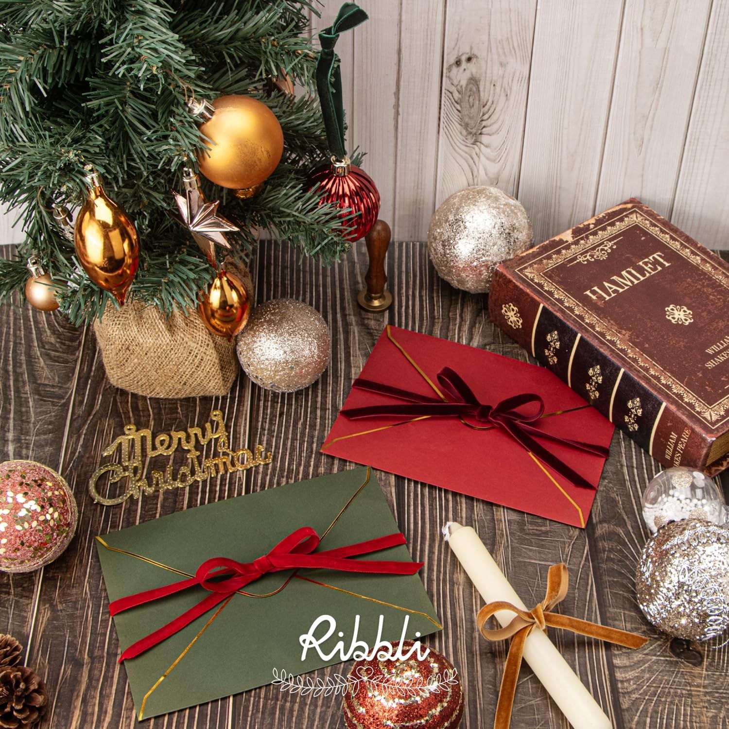 Ribbli Polyester Forest Green Velvet Ribbon,3/8 Inches,10-Yard Spool,Use for Choker,Gift Wrapping,Floral Bouquets, Boutonnieres(Assorted Colors)