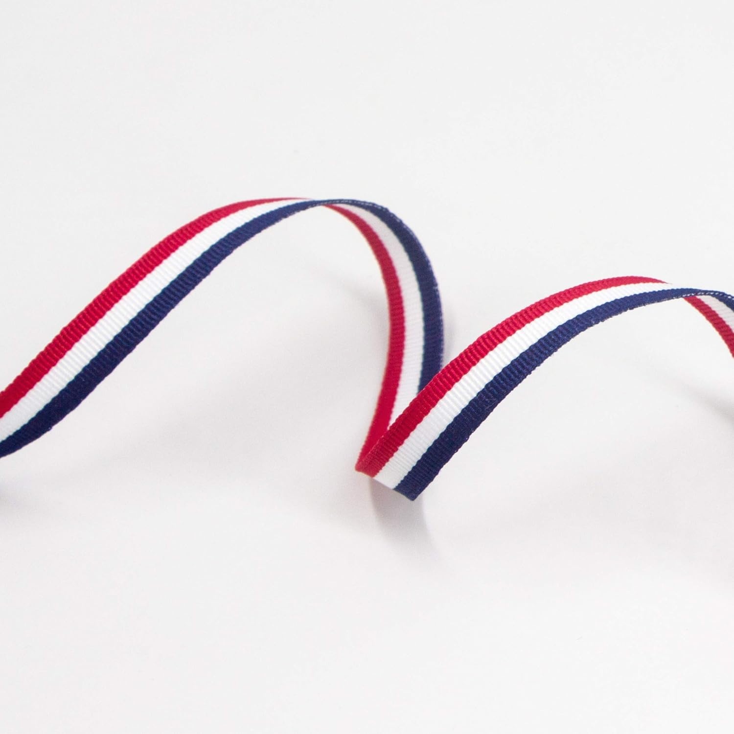 Ribbli Red/White/Blue Striped Grosgrain Ribbon,7/8-Inch x10-Yard,Patriotic Ribbon,Use for Gift Wrapping,Party Decoration,All Crafting and Sewing(3/8″)
