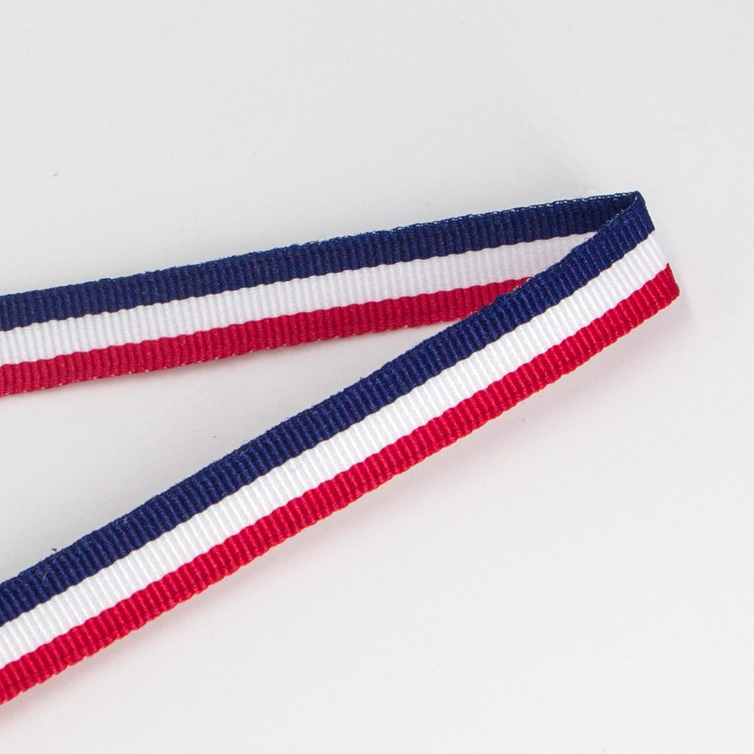 Ribbli Red/White/Blue Striped Grosgrain Ribbon,7/8-Inch x10-Yard,Patriotic Ribbon,Use for Gift Wrapping,Party Decoration,All Crafting and Sewing(3/8″)