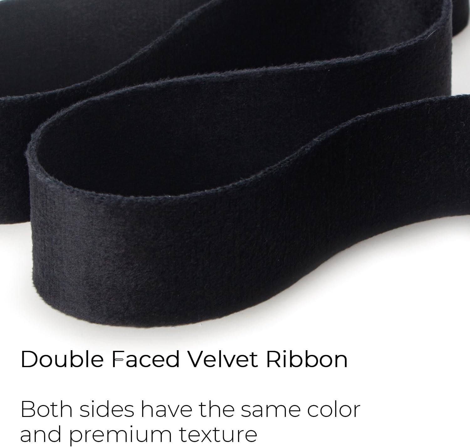 Ribbli Antique Gold Velvet Ribbon Double Faced 1 Inch 10-Yard Spool Gold Ribbon Use for Christmas Tree Ornaments Gift Wrapping Wreath Decoration Wedding Boutonnieres(Black)