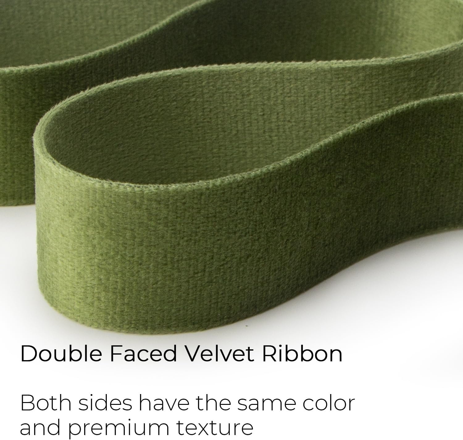 Ribbli Light Dusty Blue Velvet Ribbon Double Faced 1 Inch 10-Yard Spool Light Dusty Blue Ribbon Use for Christmas Tree Ornaments Gift Wrapping Wreath Decoration Wedding Boutonnieres(Sage)