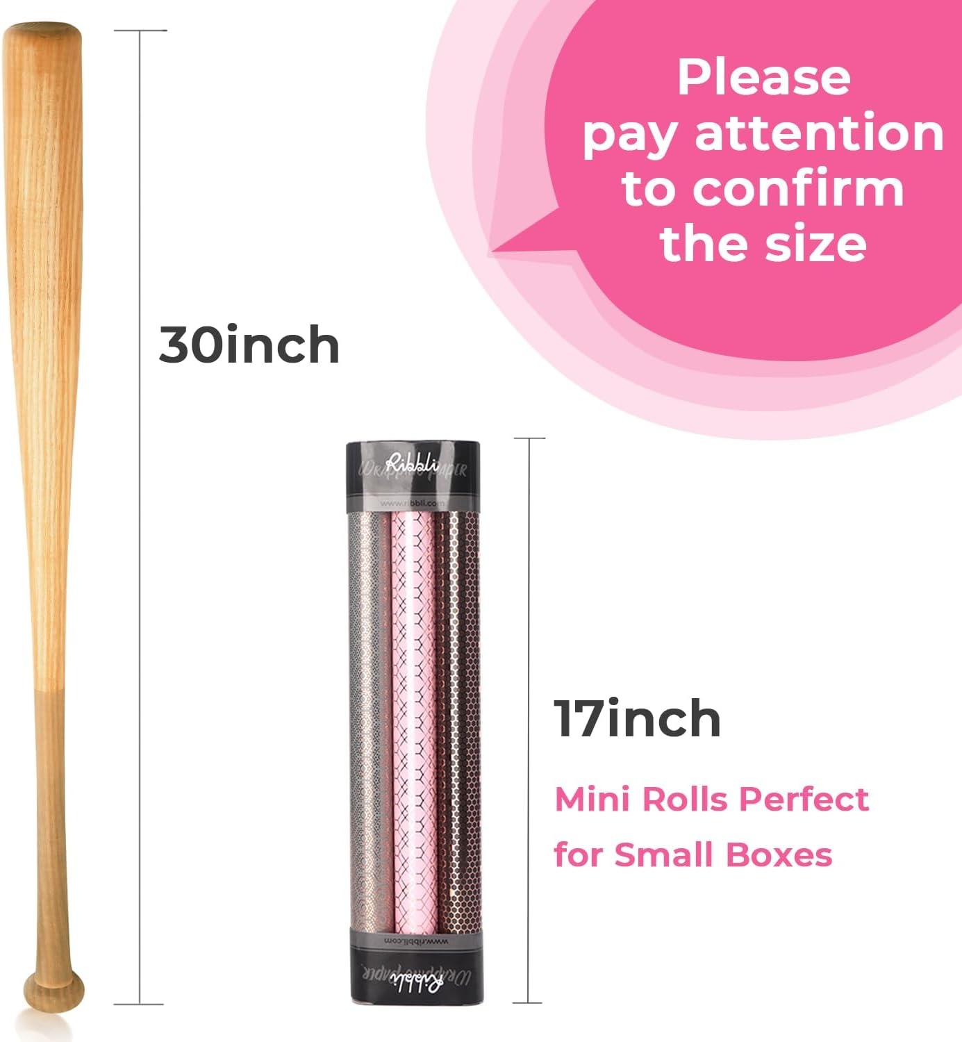 Ribbli Floral Wrapping Paper Mini Roll, 3 Rolls Dusty Blue Vintage Flower Gift Wrap for Mother’s Day Women Girl Friend Wedding – 17 inch x 120 inch(10feet) Per Roll(Grey/Pink/Black)