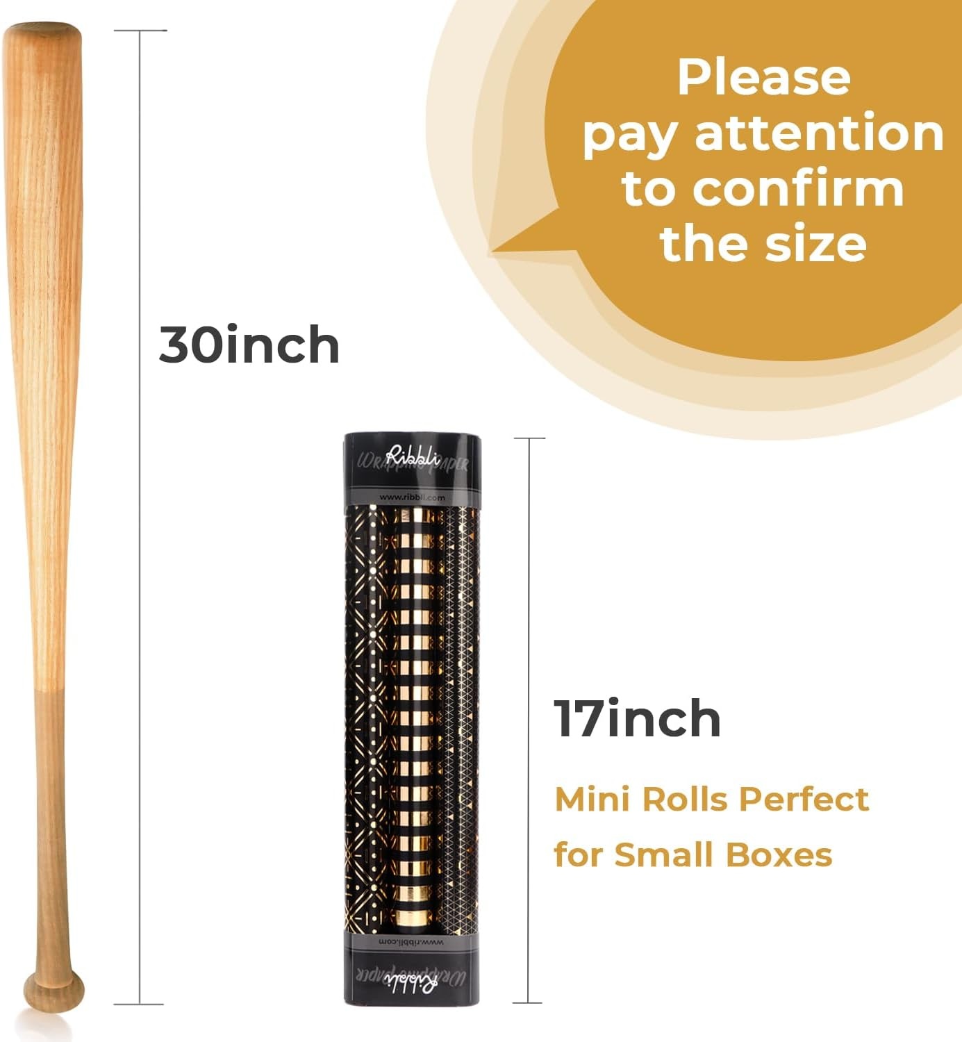 Ribbli Birthday Wrapping Paper Black and Gold Gift Wrapping Paper for Men Fathers Day Husband Boyfriend Mini Roll, 3 Rolls Stripe Geometry Pattern – 17 inch x 120 inch(10feet) Per Roll(Black&Gold A)