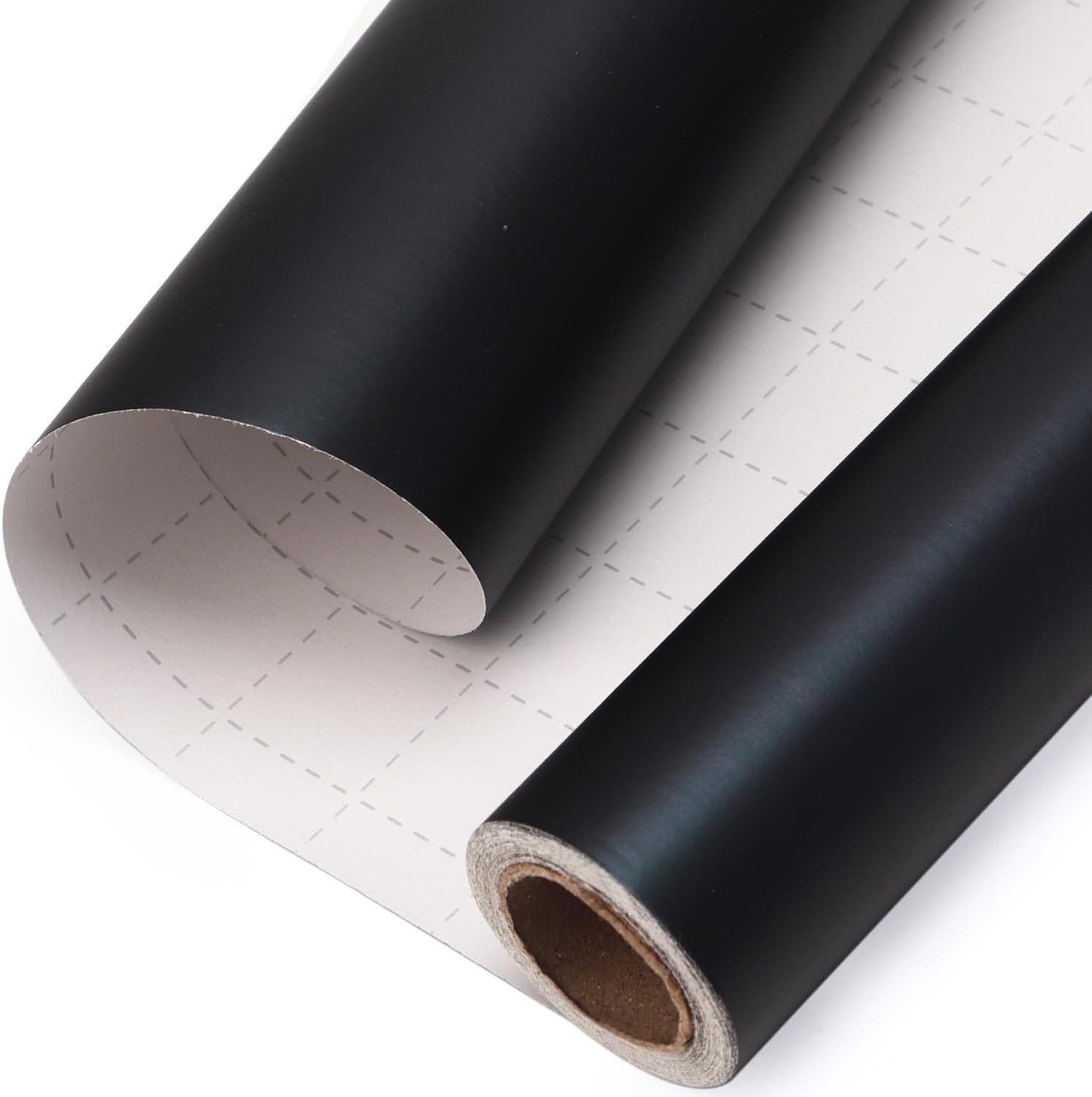 Ribbli Blue Metallic Wrapping Paper Matte Royal Blue Solid Color Paper Perfect for Birthday Christmas Baby Shower Wedding Valentine’s Day- 17Inch x 394Inch(33Feet)(Black)