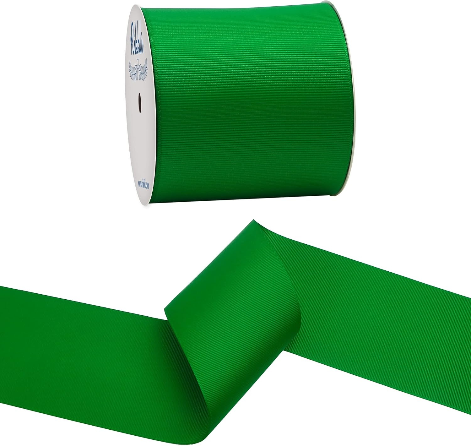 Ribbli Red Grosgrain Ribbon,3 inches x Continuous 10 Yards,Use for Bows DIY Hair Accessories,Gift Wrapping,Craft and Sewing(Emerald Green)