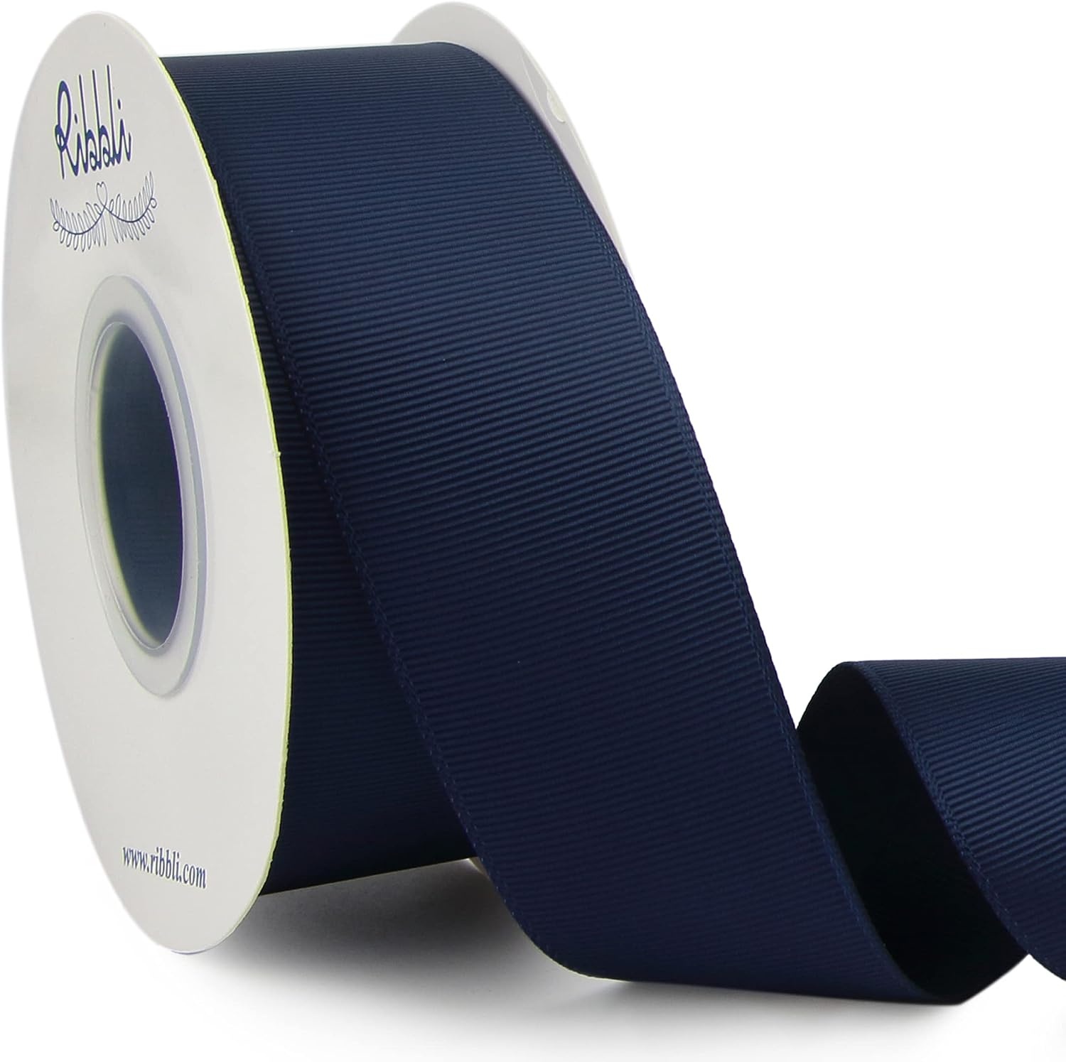 Ribbli Red Grosgrain Ribbon, 1-1/2 inches x Continuous 25 Yards,Use for Bows DIY Hair Accessories,Gift Wrapping,Craft and Sewing(Navy)