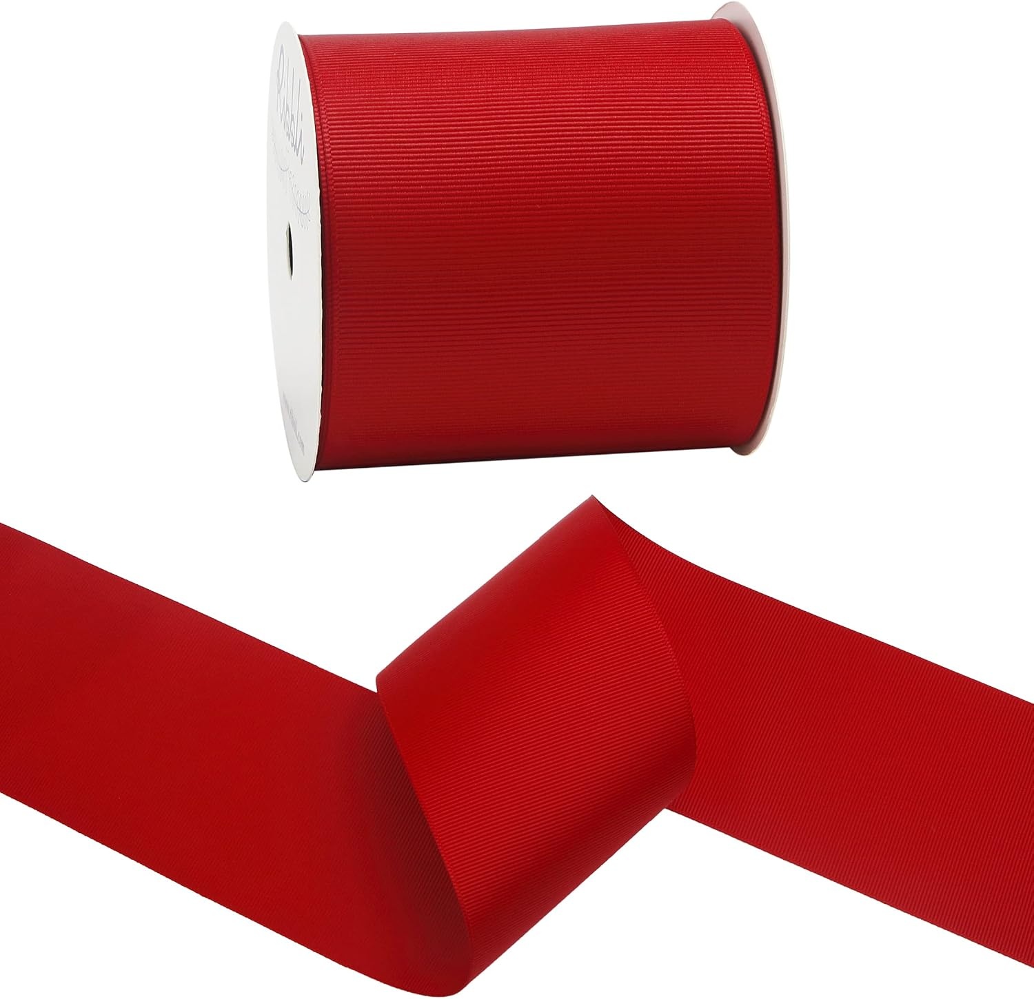 Ribbli Red Grosgrain Ribbon,3 inches x Continuous 10 Yards,Use for Bows DIY Hair Accessories,Gift Wrapping,Craft and Sewing(Red)