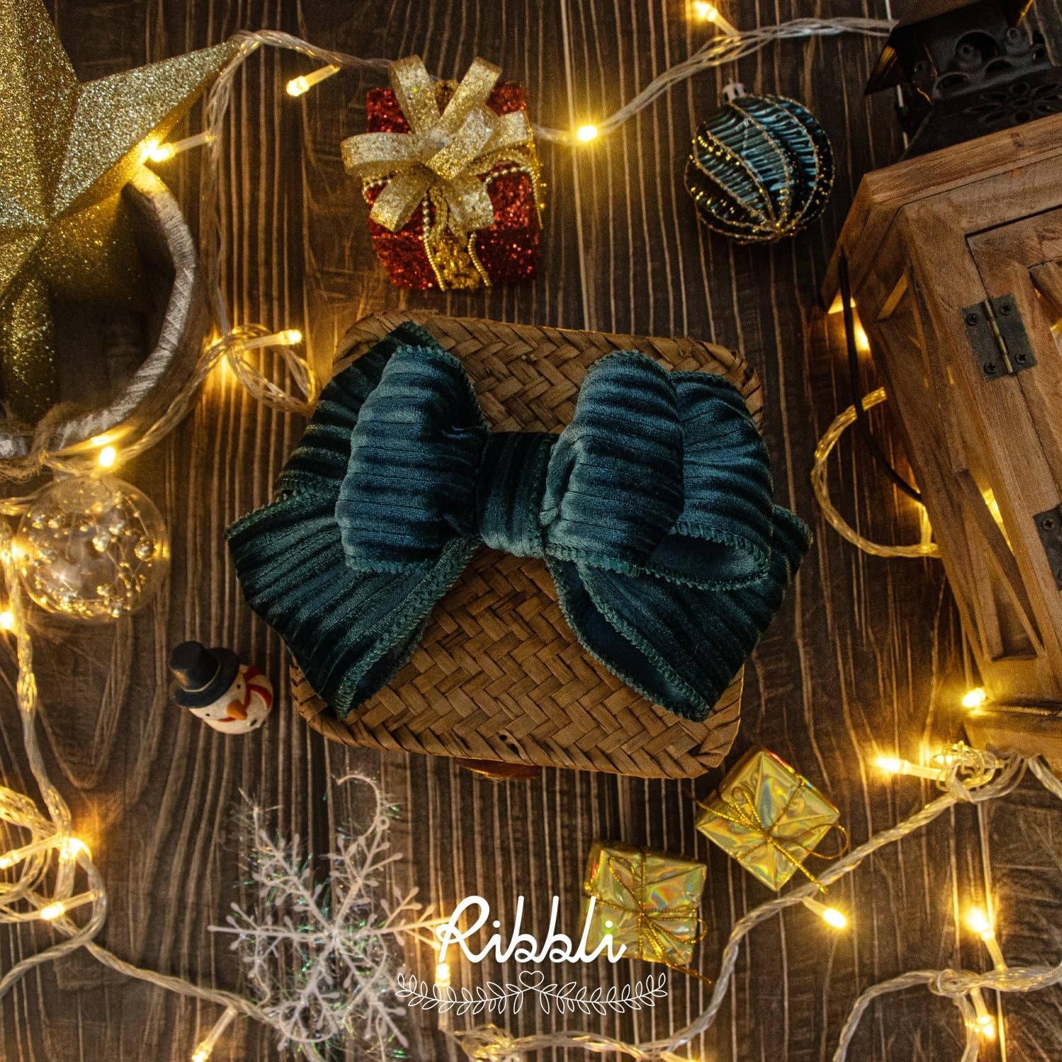 Ribbli Glossy Dusty Green Velvet Wired Ribbon 2.5 Inch Striped Velvet Christmas Ribbon for Gift Wrapping Christmas Tree Decoration Crafts Wreaths Supplies-Continuous 10 Yards(Teal)