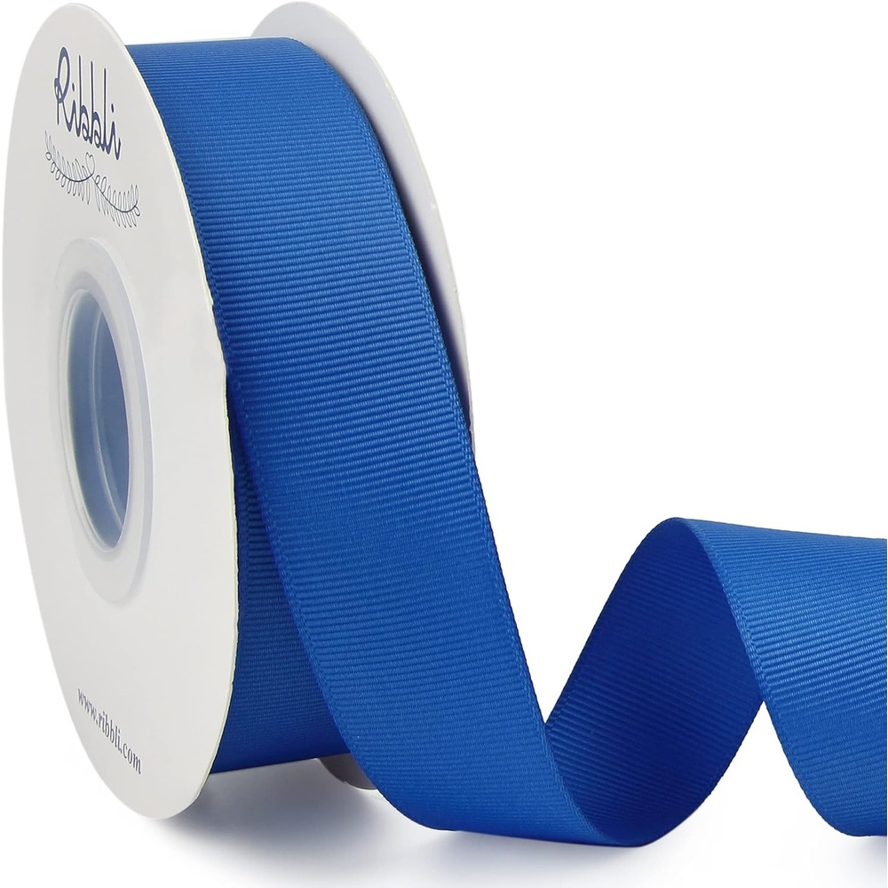 Ribbli Red Grosgrain Ribbon, 1-1/2 inches x Continuous 25 Yards,Use for Bows DIY Hair Accessories,Gift Wrapping,Craft and Sewing(Royal Blue)