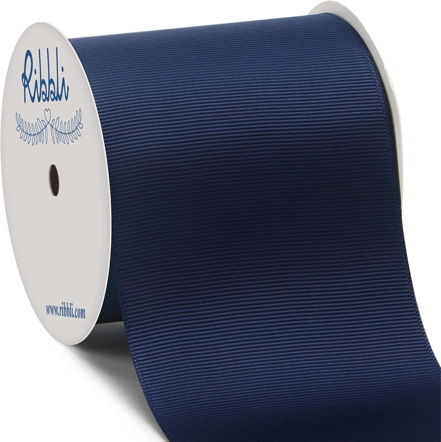 Ribbli Red Grosgrain Ribbon,3 inches x Continuous 10 Yards,Use for Bows DIY Hair Accessories,Gift Wrapping,Craft and Sewing(Navy)