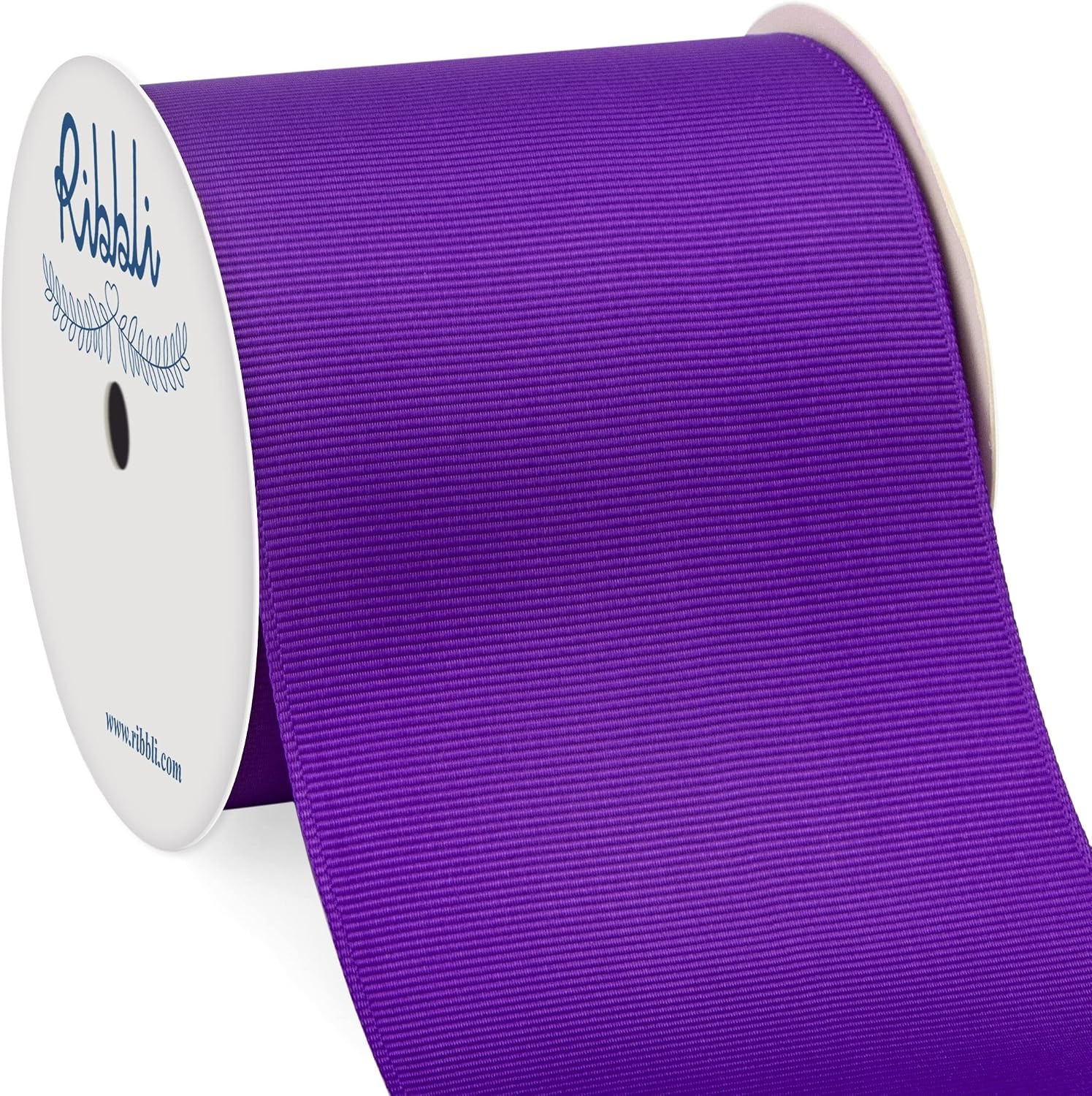 Ribbli Red Grosgrain Ribbon,3 inches x Continuous 10 Yards,Use for Bows DIY Hair Accessories,Gift Wrapping,Craft and Sewing(Purple)
