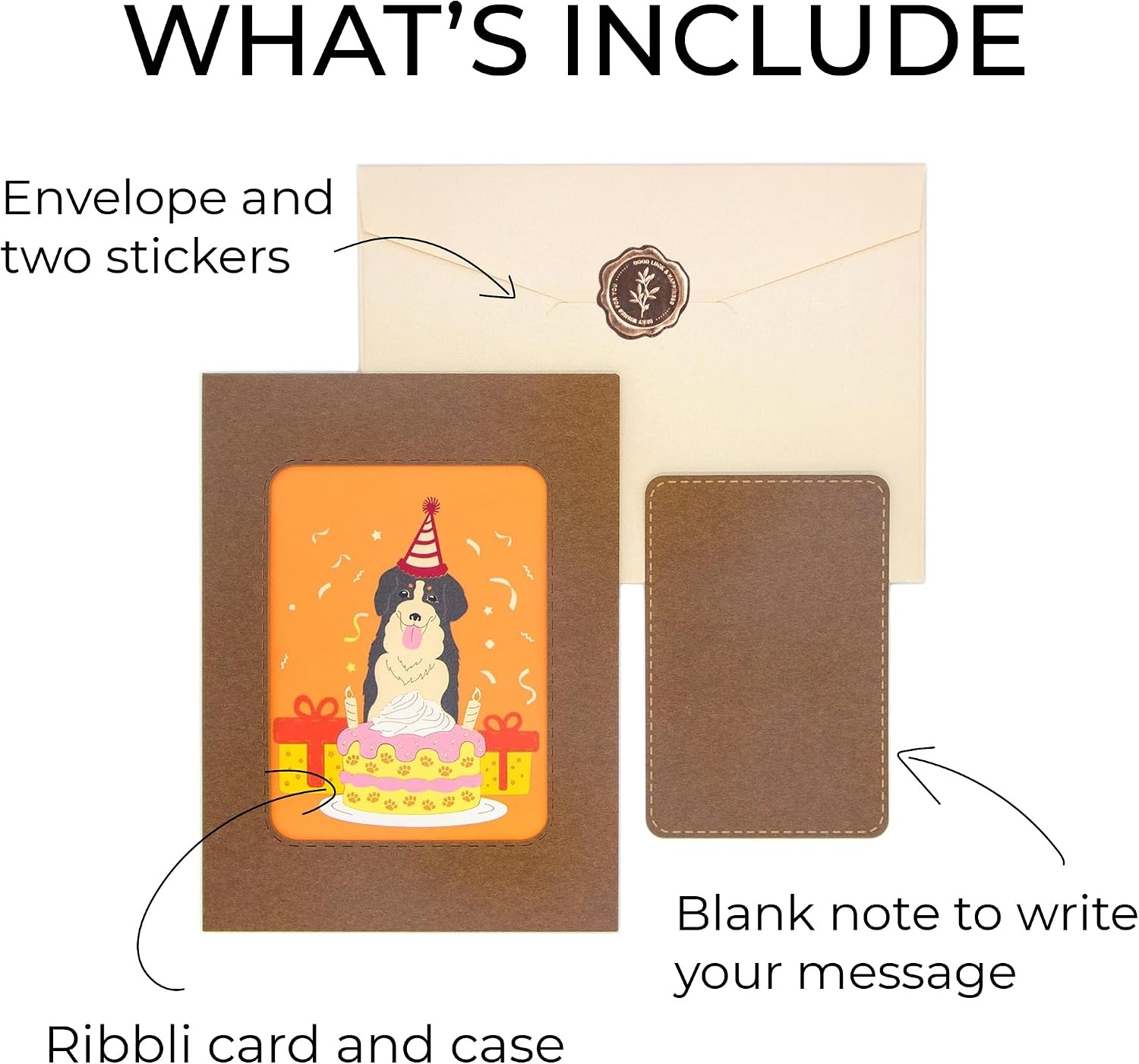 Ribbli Birthday Cake and Dog 3D Pop Up Card Dog Birthday Card Pop Up Birthday Card Birthday Cards, with Envelope