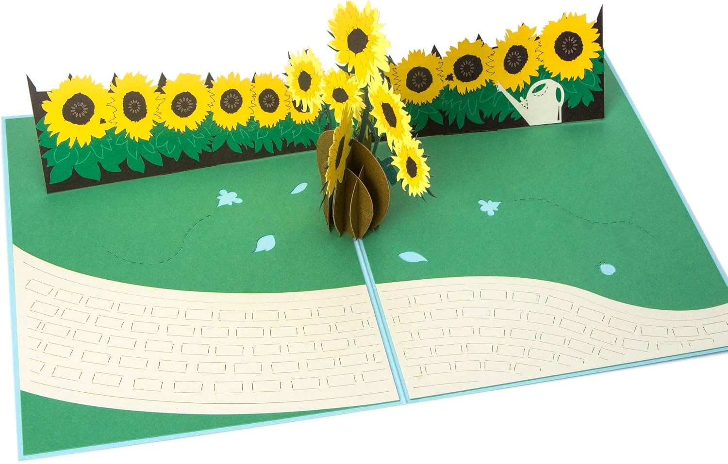 Ribbli Sunflower Thanksgiving Card, 3D Pop Up Greeting Card, Fall Thank You Card, Mothers Day Card, for Birthday, Get Well, for Her Women Mom Wife Sister Daughter Grandma Friend, with Envelope