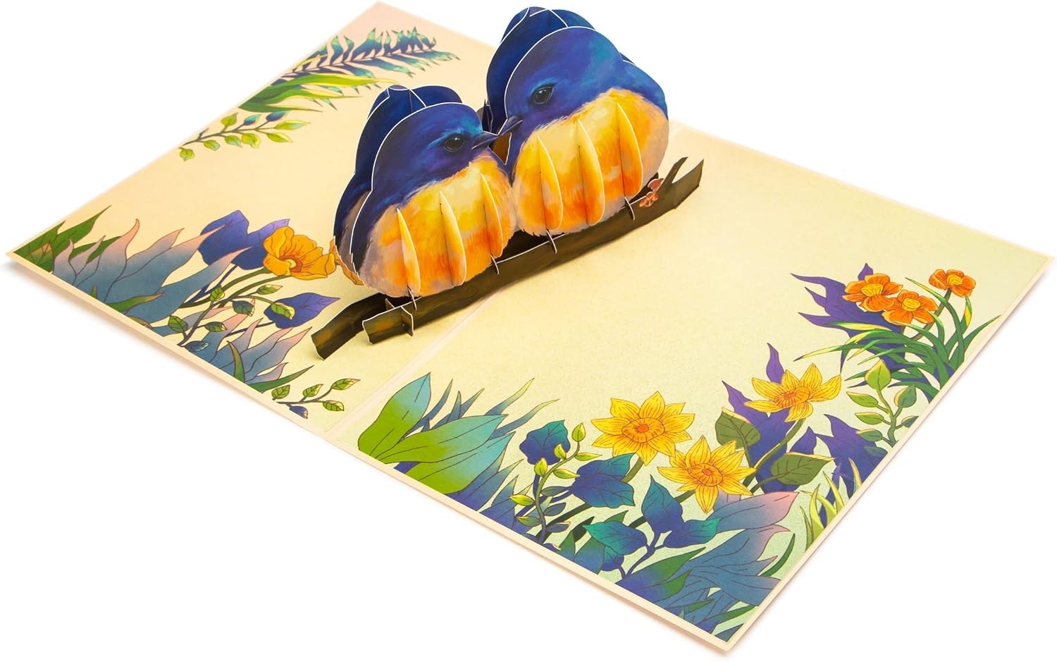 Ribbli Valentine’s Day Cards, 3D Pop Up Love Bird Card, Romantic Card, with Envelope