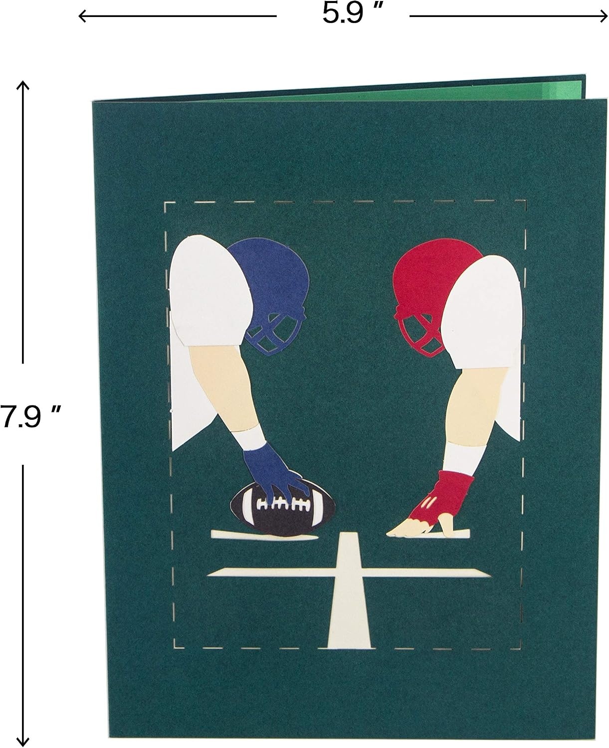Ribbli Football Handmade 3D Pop Up Card,Greeting Card,Birthday Card,Anniversary Card,Fathers Day Card,Sport Card,For Him,Men,Dad,Son,Boyfriend,Husband,Any Occasion,with Envelope