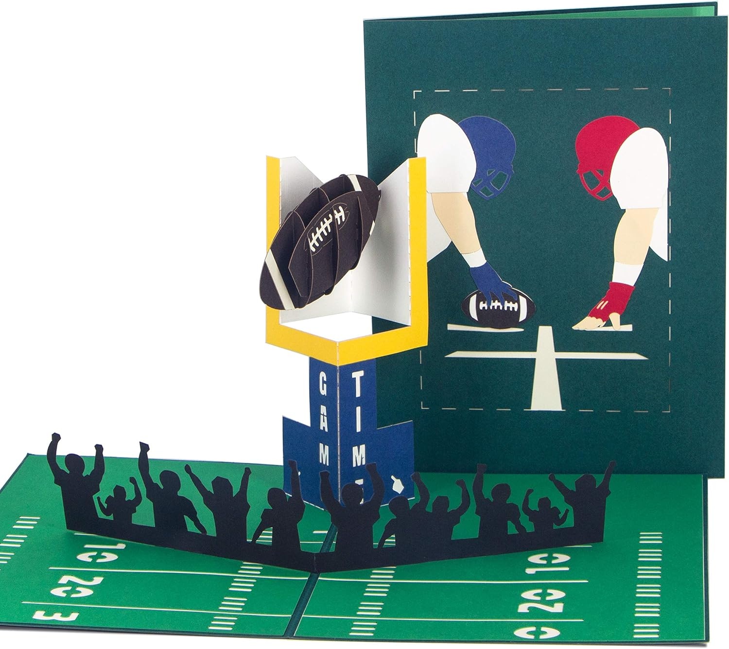 Ribbli Football Handmade 3D Pop Up Card,Greeting Card,Birthday Card,Anniversary Card,Fathers Day Card,Sport Card,For Him,Men,Dad,Son,Boyfriend,Husband,Any Occasion,with Envelope