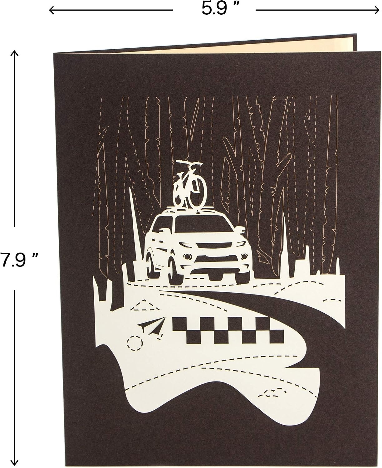 Ribbli SUV Handmade 3D Pop Up Card,Birthday Card,Car Card,Jeep Card,For Get Well,Thank You,Congratulations,Fathers Day Card,For Him,Men,Dad,Husband,Boyfriend,Brother,Boy,Son,Kid,Friend,with Envelope