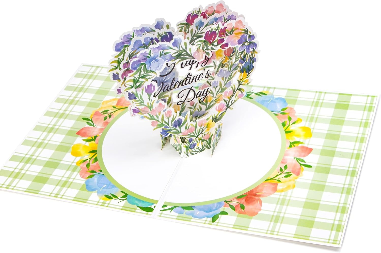 Ribbli Valentines Day Cards,Valentines Pop Up Card, Happy Valentine’s Day Card, Valentines Day Card for Wife, Floral Valentines Card for Her, Romantic Card for Girlfriend,with Envelope