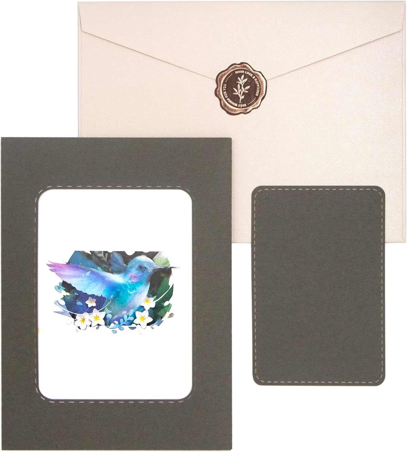 Ribbli Hummingbird Pop Up Card Birthday Cards Mothers Day Cards for Women Mom Wife Sister Daughter Grandma, Hummingbird Gifts for Bird Lover, with Envelope