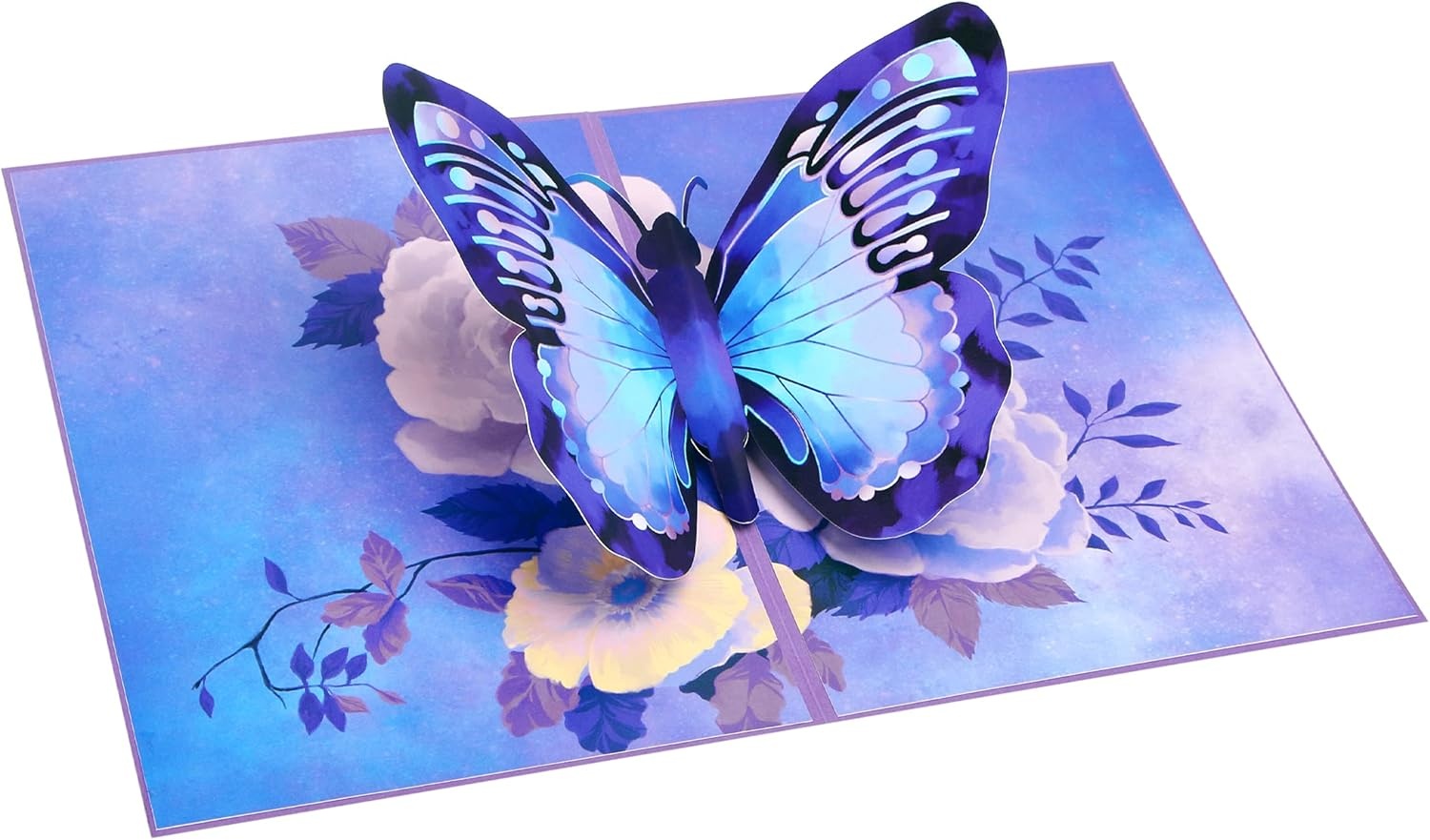 Ribbli Butterfly Birthday Card – 3D Pop Up Card,Morpho Butterfly Card,Mothers Day Card, Anniversary,Thinking Of You,Get Well,Butterfly Gifts For Her,Women,Wife,Daughter,Girl,Mom,Girlfriend