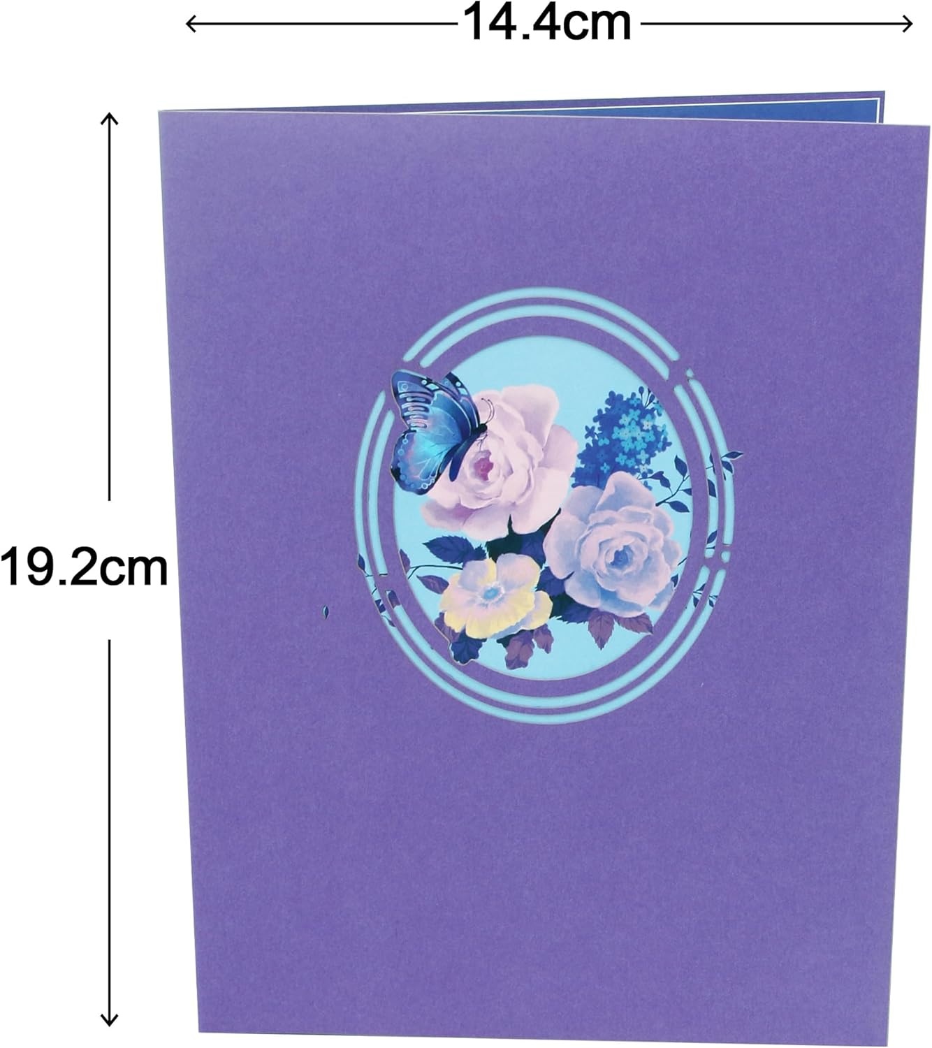 Ribbli Butterfly Birthday Card – 3D Pop Up Card,Morpho Butterfly Card,Mothers Day Card, Anniversary,Thinking Of You,Get Well,Butterfly Gifts For Her,Women,Wife,Daughter,Girl,Mom,Girlfriend