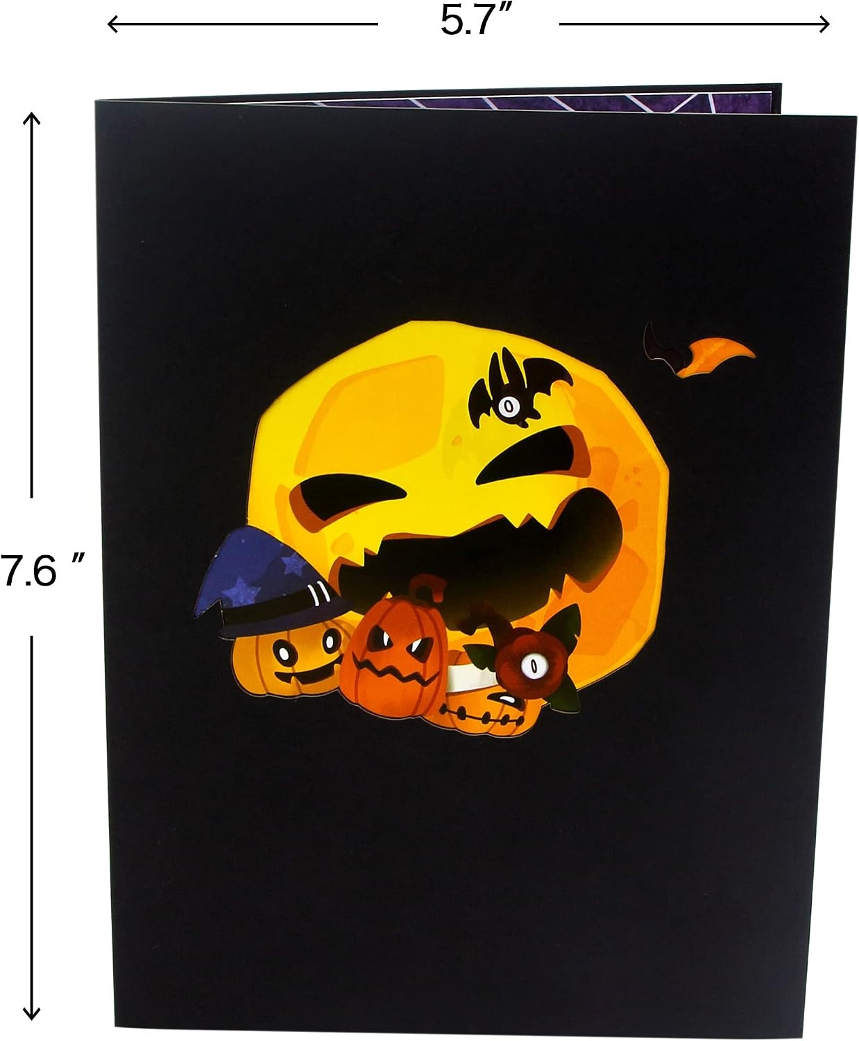 Ribbli Halloween Pop Up Card – 3D Greeting Card, Happy Halloween Card, Pumpkin Card, for Kids Grandson Granddaughter Boyfriend Son Daughter Cousin Sister Brother, with Envelope