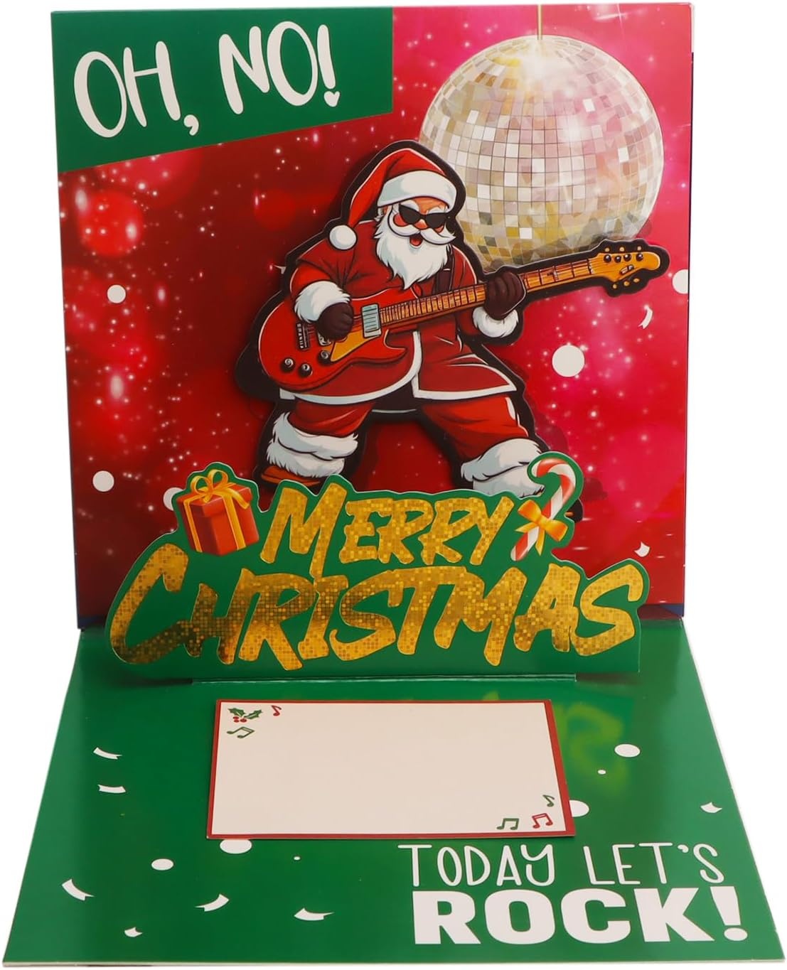 Ribbli Musical Pop Up 3D Merry Christmas Card with Envelope