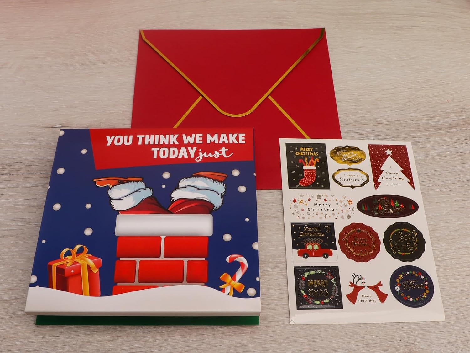Ribbli Musical Pop Up 3D Merry Christmas Card with Envelope