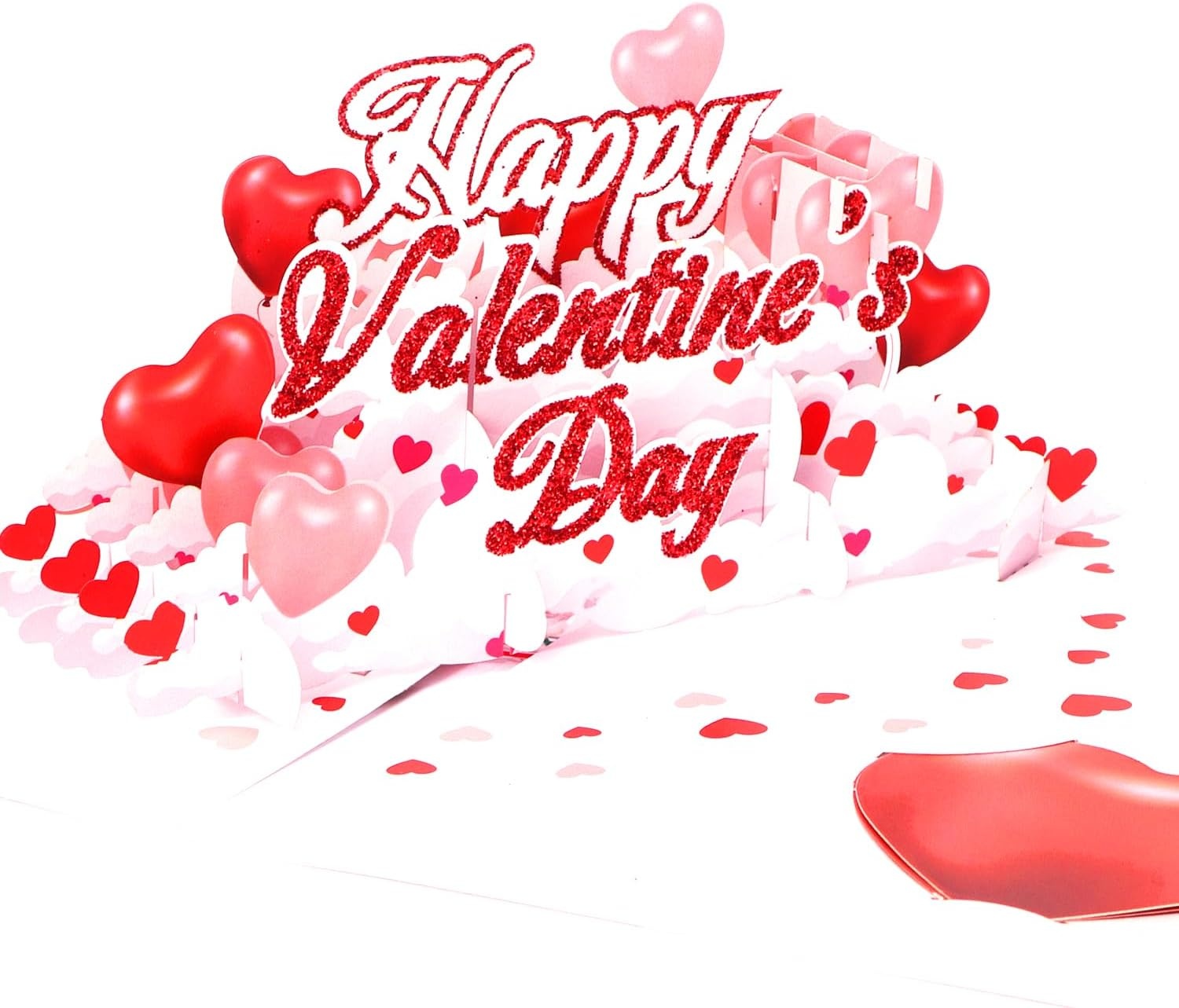 Ribbli Valentines Day Cards, Light and Musical Valentines Card, Pop Up Happy Valentine’s Day Cards, 7.8″x5.8″ with Envelope