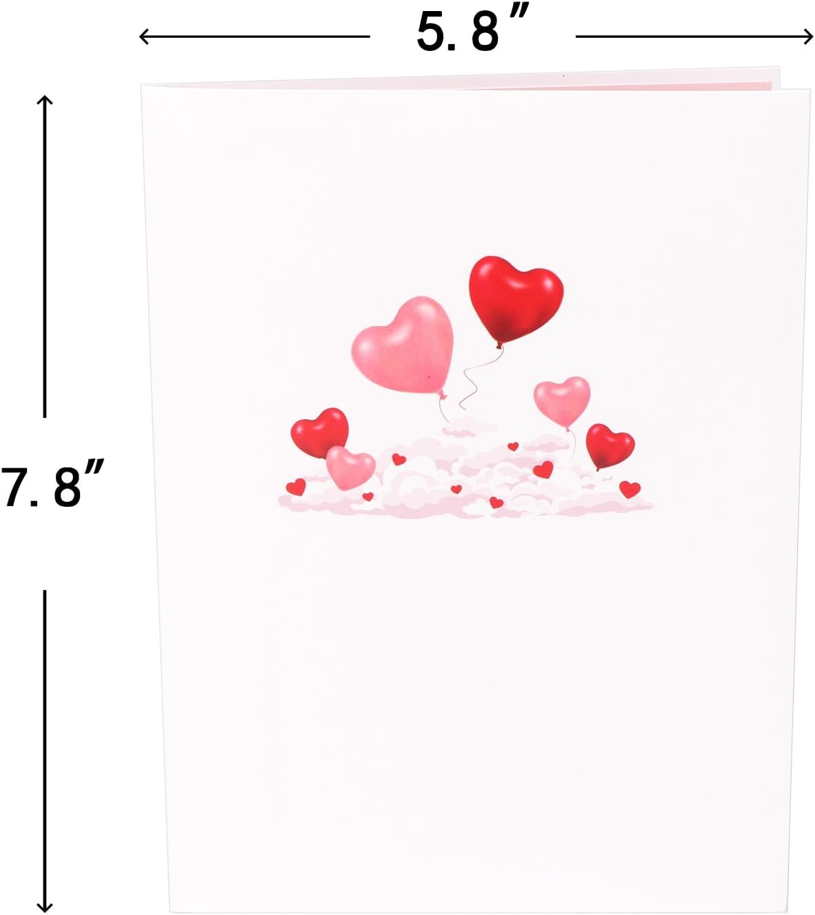 Ribbli Valentines Day Cards, Light and Musical Valentines Card, Pop Up Happy Valentine’s Day Cards, 7.8″x5.8″ with Envelope