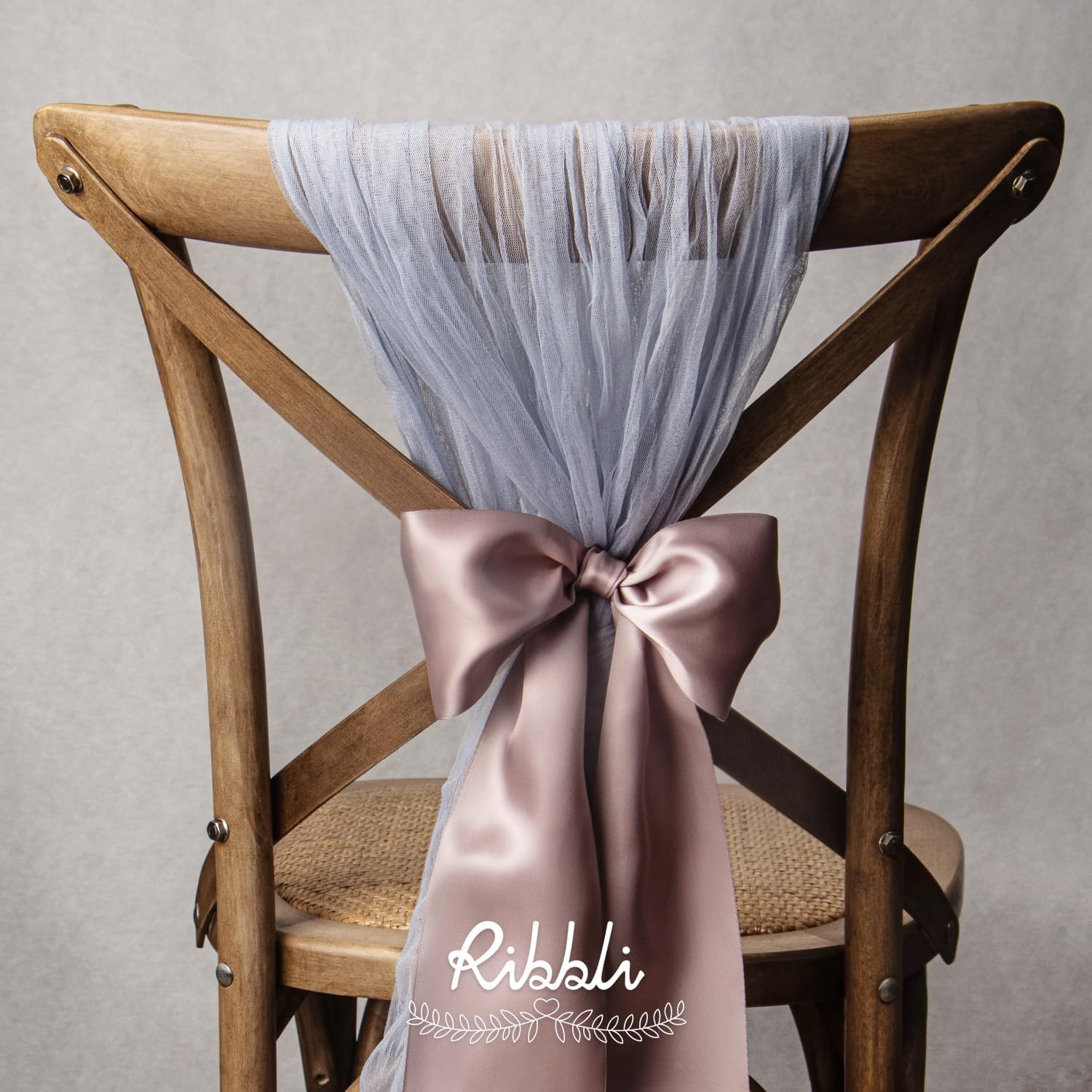 Ribbli Purple Satin Ribbon 2 Inch x Continuous 10 Yards, Double Faced Satin Ribbon Use for Bows Bouquet,Gift Wrapping,Floral Arrangement,Wedding Decoration(Mauve)