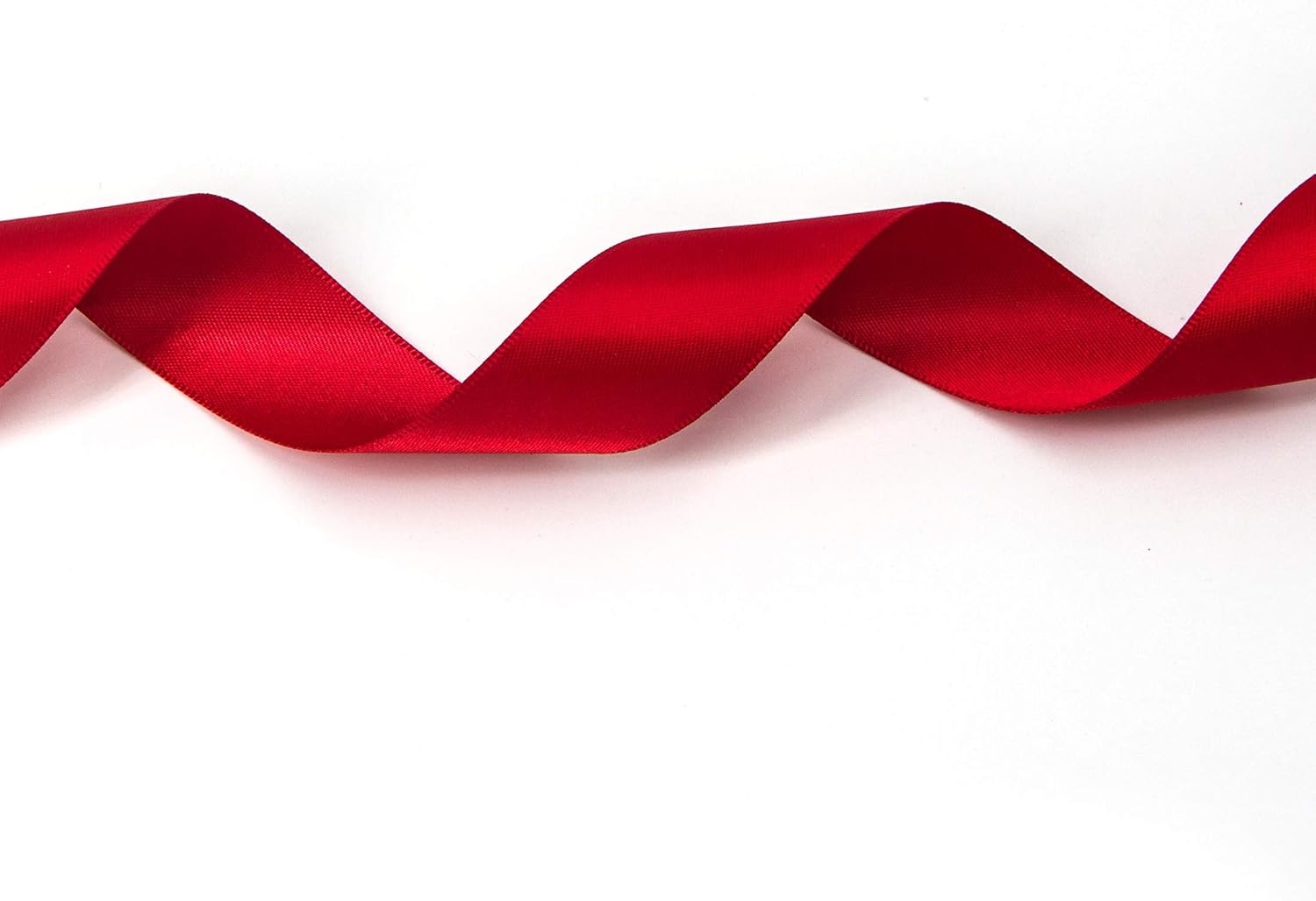 Ribbli 3 Rolls Double Faced Satin Red Craft Ribbon,Total 30 Yards,(1/4 Inch x 10-Yard,5/8 Inch x 10-Yard,1 Inch x 10-Yard),Use for Bows Bouquet,Wreath,Gift Wrapping,Christmas Decoration(Red)